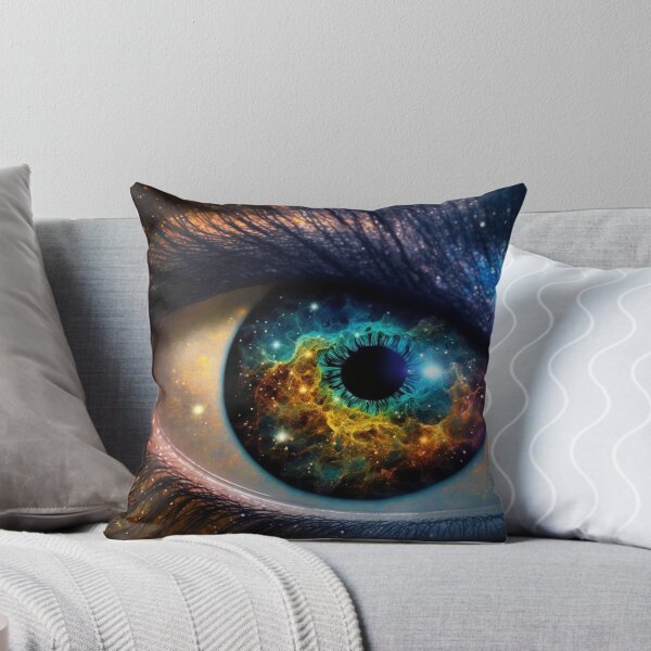 Item preview, Galaxy Space Eye Universe Close Up Stars and Planets Digital Art Blue Purple Dark designed and sold by Bitcoin-Fashion.