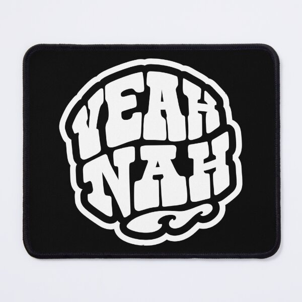 Item preview, Yeah Nah Classic Kiwiana Black and White designed and sold by Kiwidom.