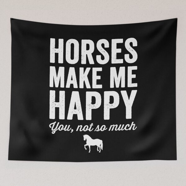 Item preview, Horses make me happy you not so much - horses lover designed and sold by Captain Mood.