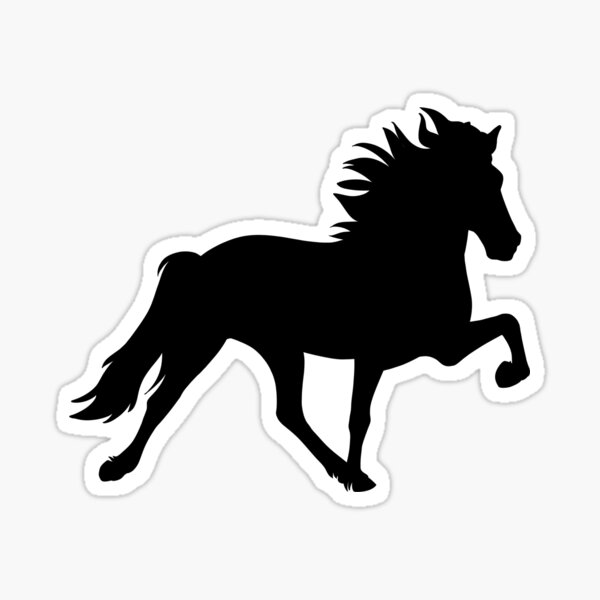 Item preview, Icelandic Horse Silhouette designed and sold by theaadesigns.