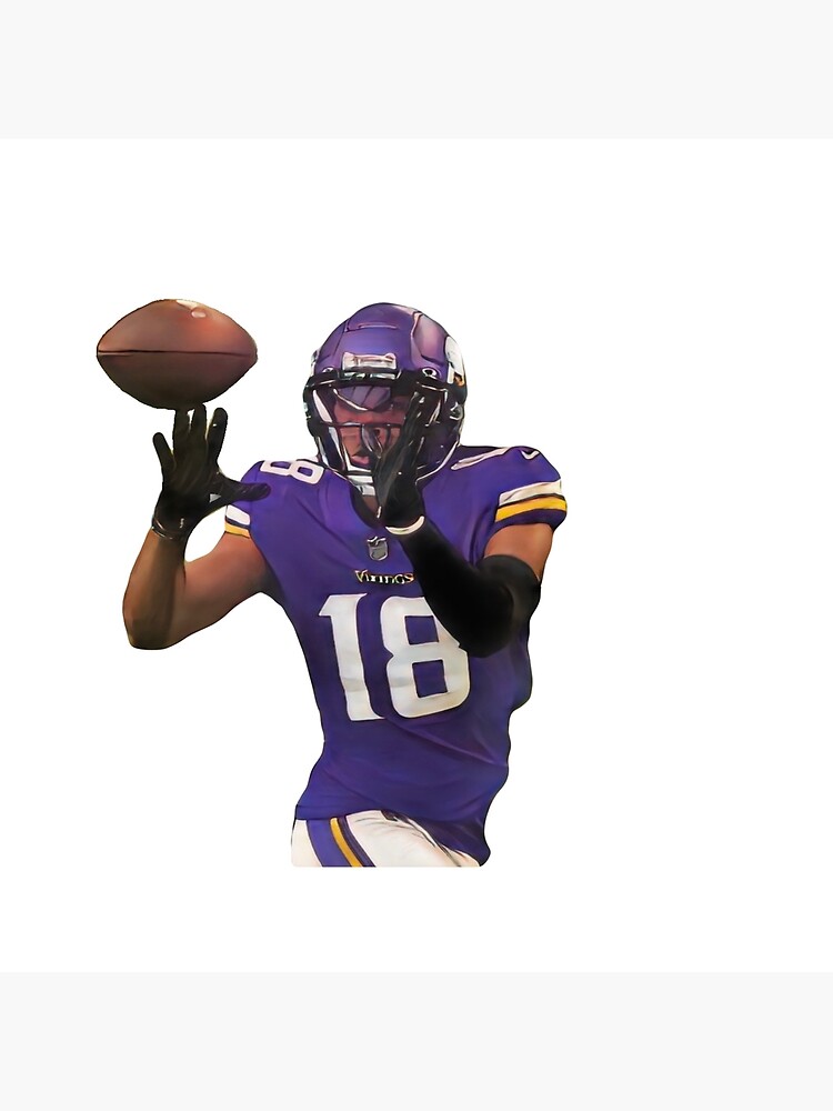 Justin Jefferson Minnesota Vikings Art Photo Print. 