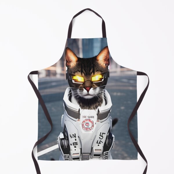 Item preview, Cyberpunk Cat - Modern Digital Art designed and sold by Ai-michiart.
