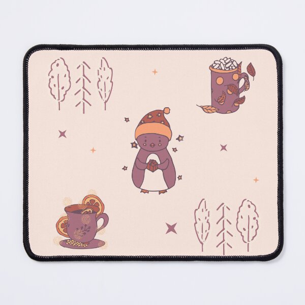Item preview, Penguin, trees, mugs pattern designed and sold by picroom.