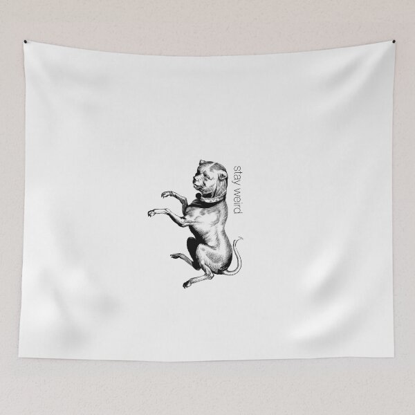Item preview, Copy of Stay weird art dog black designed and sold by trentnin.