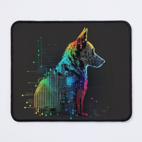 Item preview, Multicolored Computerized-Looking Dog #1 designed and sold by Galviato.