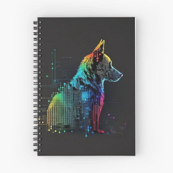 Item preview, Multicolored Computerized-Looking Dog #1 designed and sold by Galviato.