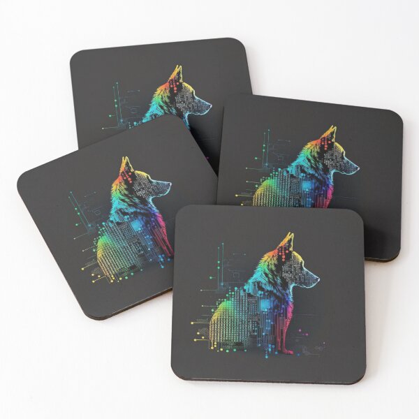 Item preview, Multicolored Computerized-Looking Dog #1 designed and sold by Galviato.