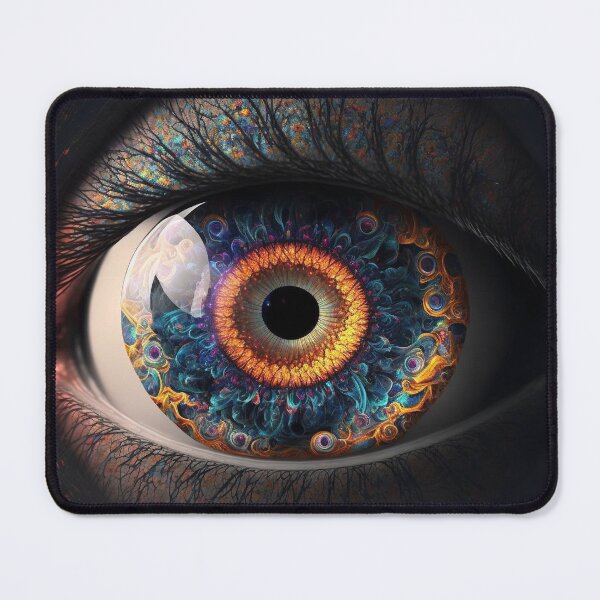 Item preview, Galaxy Space Eye Universe Close Up Stars and Planets Digital Art Blue Purple Dark designed and sold by Bitcoin-Fashion.