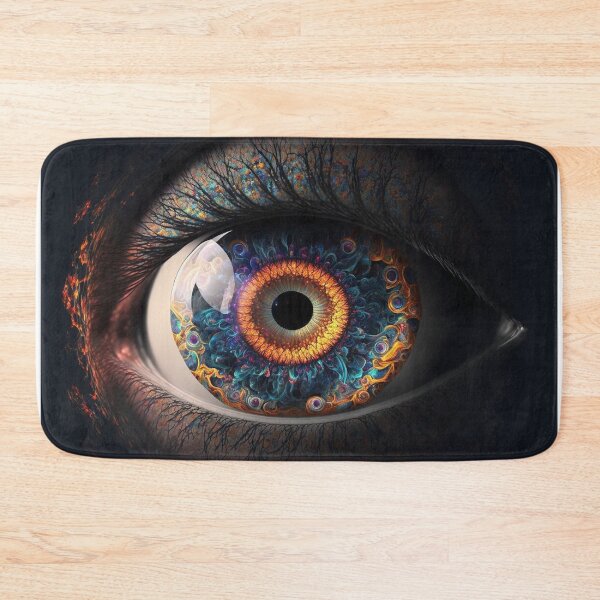 Item preview, Galaxy Space Eye Universe Close Up Stars and Planets Digital Art Blue Purple Dark designed and sold by Bitcoin-Fashion.