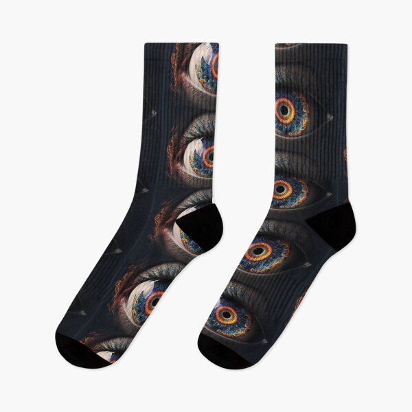 Item preview, Galaxy Space Eye Universe Close Up Stars and Planets Digital Art Blue Purple Dark designed and sold by Bitcoin-Fashion.