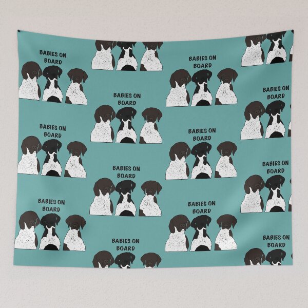 Item preview, Babies On Board German Shorthair Pointers designed and sold by Horsequeenozie.