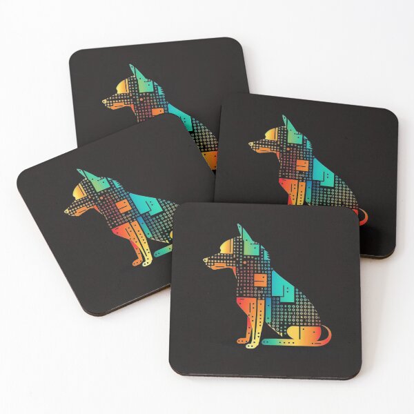 Item preview, Multicolored Computerized-Looking Dog #2 designed and sold by Galviato.