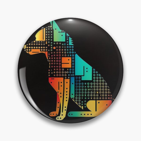 Item preview, Multicolored Computerized-Looking Dog #2 designed and sold by Galviato.