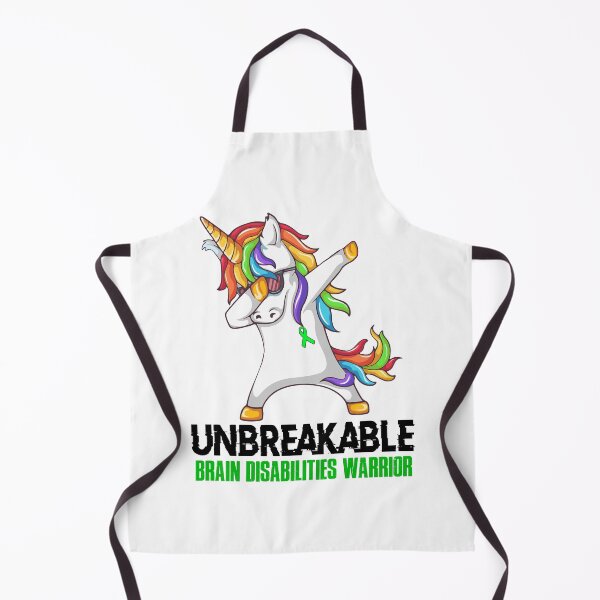 Item preview, Brain Disabilities Awareness - Unicorn Brain Disabilities Warrior Ribbon UNBREAKABLE designed and sold by Fernandezf.