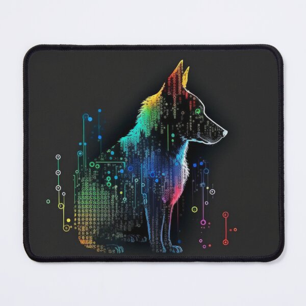 Item preview, Multicolored Computerized-Looking Dog #3 designed and sold by Galviato.
