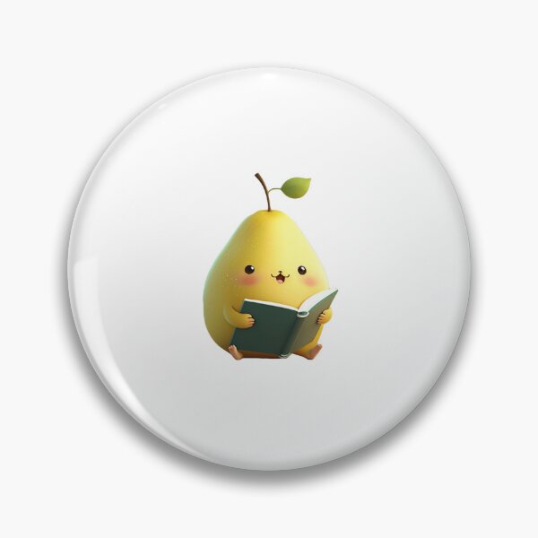 Item preview, Reading Pear Themed Character designed and sold by ByDigitalDream.