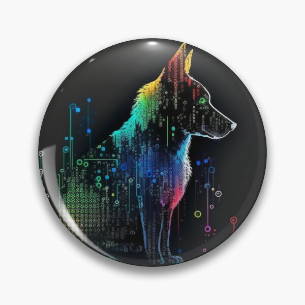 Item preview, Multicolored Computerized-Looking Dog #3 designed and sold by Galviato.