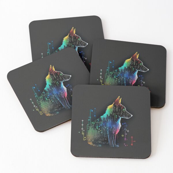 Item preview, Multicolored Computerized-Looking Dog #3 designed and sold by Galviato.