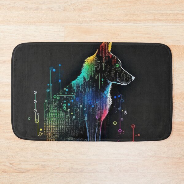 Item preview, Multicolored Computerized-Looking Dog #3 designed and sold by Galviato.