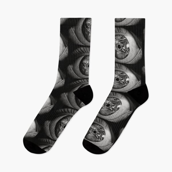 Item preview, Black and White Galaxy Earth Eye Universe Close Up Stars and Planets Digital Art Dark designed and sold by Bitcoin-Fashion.