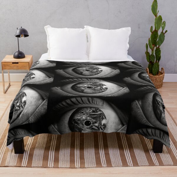 Item preview, Black and White Galaxy Earth Eye Universe Close Up Stars and Planets Digital Art Dark designed and sold by Bitcoin-Fashion.