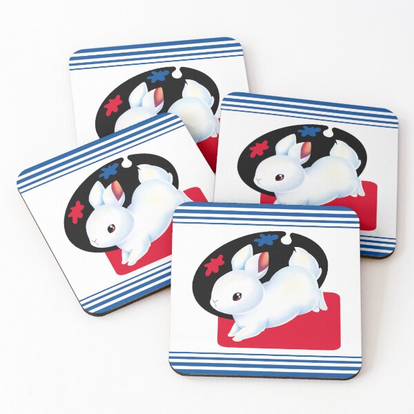 Item preview, White Wabbit Jumping designed and sold by AgnesGarbowska.