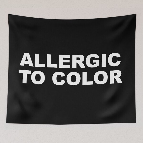 Item preview, Black color lover, Allergic to color Addams quote designed and sold by Dope-designs-18.