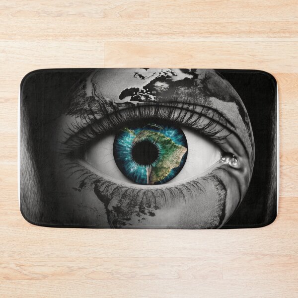 Item preview, Black and White Galaxy Earth Eye Universe Close Up Stars and Planets Digital Art Dark designed and sold by Bitcoin-Fashion.