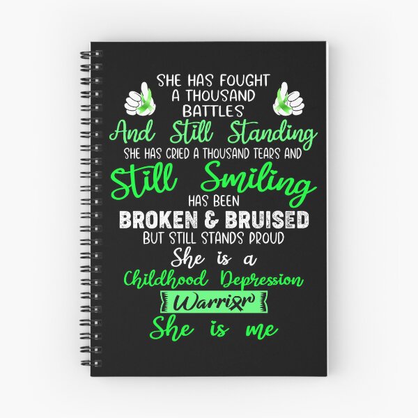 Item preview, Childhood Depression Warrior SHE IS ME - Support Childhood Depression Fighter Gifts designed and sold by Berriosly.
