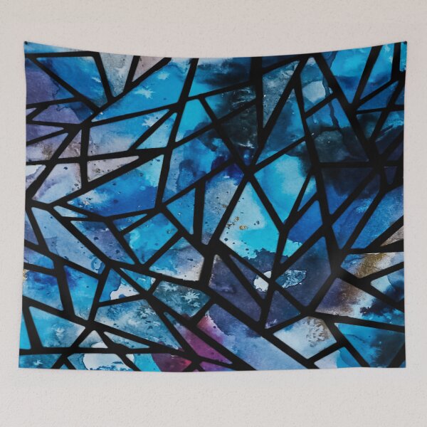 Item preview, Cyanide Shatter (abstract watercolor) designed and sold by Alane Fideler.