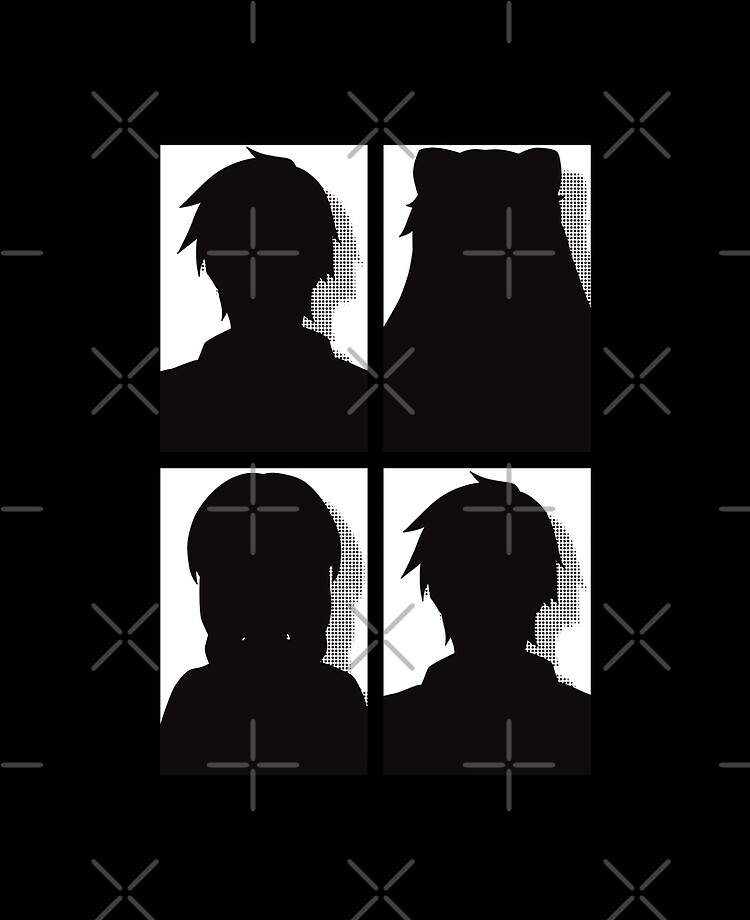 All Main Characters from More than a married couple, but not lovers or  Fuufu Ijou, Koibito Miman: Akari Watanabe, Shiori Sakurazaka, Jirou Yakuin  and Minami Tenjin in Silhouette Pop Art Design Poster