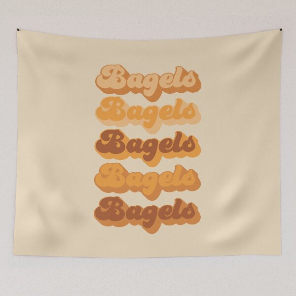 Item preview, Retro Aesthetic 70's Bagel Print Art designed and sold by MarzStudio.