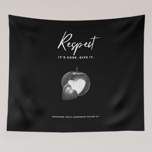 Item preview, RESPECT: It's Core. Give It. (#11 in the 'Hardcore Life & Leadership Values' Collection) designed and sold by ashowofvalues.