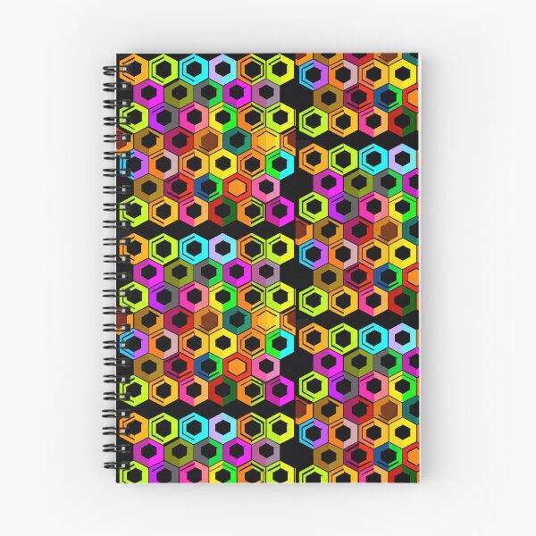 Aperçu de l'œuvre Cellules multicolores à géométrie hexagonale créée et vendue par AnnikaSpika.