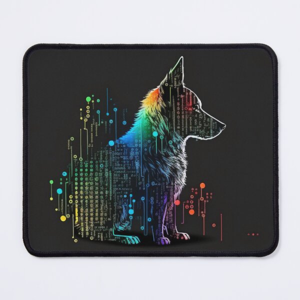 Item preview, Multicolored Computerized-Looking Dog #4 designed and sold by Galviato.