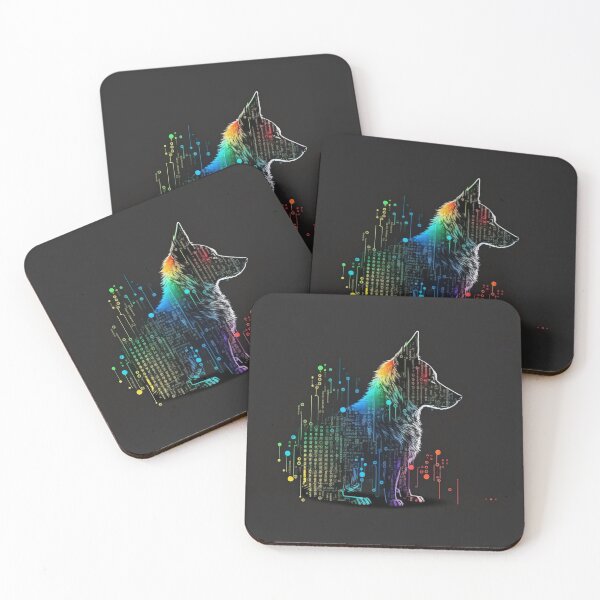 Item preview, Multicolored Computerized-Looking Dog #4 designed and sold by Galviato.
