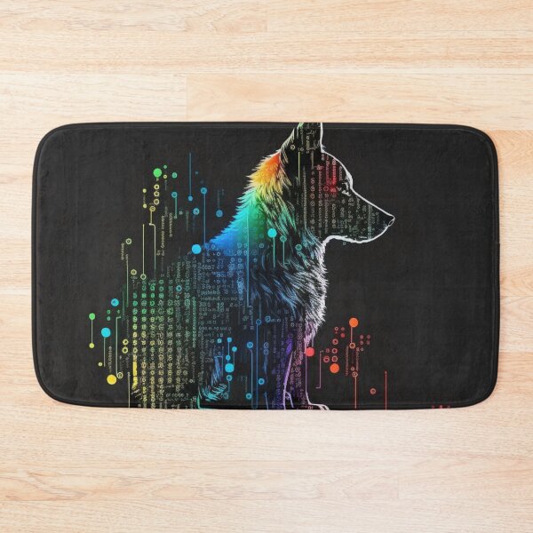 Item preview, Multicolored Computerized-Looking Dog #4 designed and sold by Galviato.