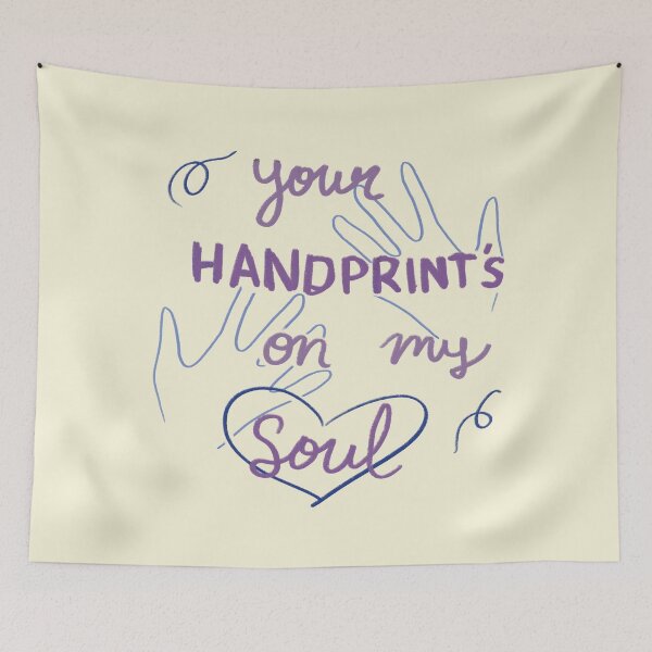 Item preview, your handprints on my soul designed and sold by nothing rhymes with orange.