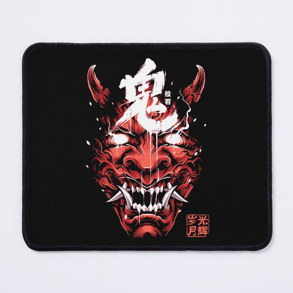 Item preview, Samurai Vaporwave Hannya Samurai Evil Mask designed and sold by OWLvision33.