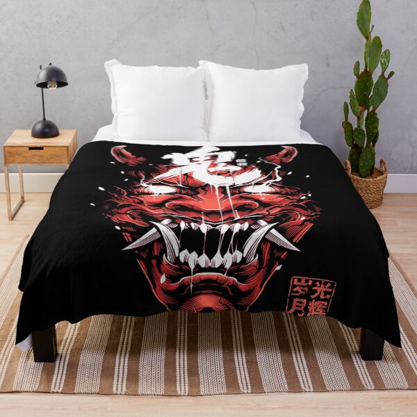 Item preview, Samurai Vaporwave Hannya Samurai Evil Mask designed and sold by OWLvision33.