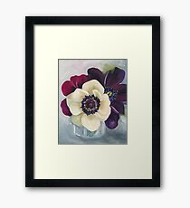 Anemone Flower Oil Painting by Angela Brown Art Framed Art Print