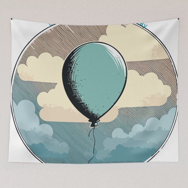 Item preview, Release your fears (balloon in sky) designed and sold by Meloncholai.