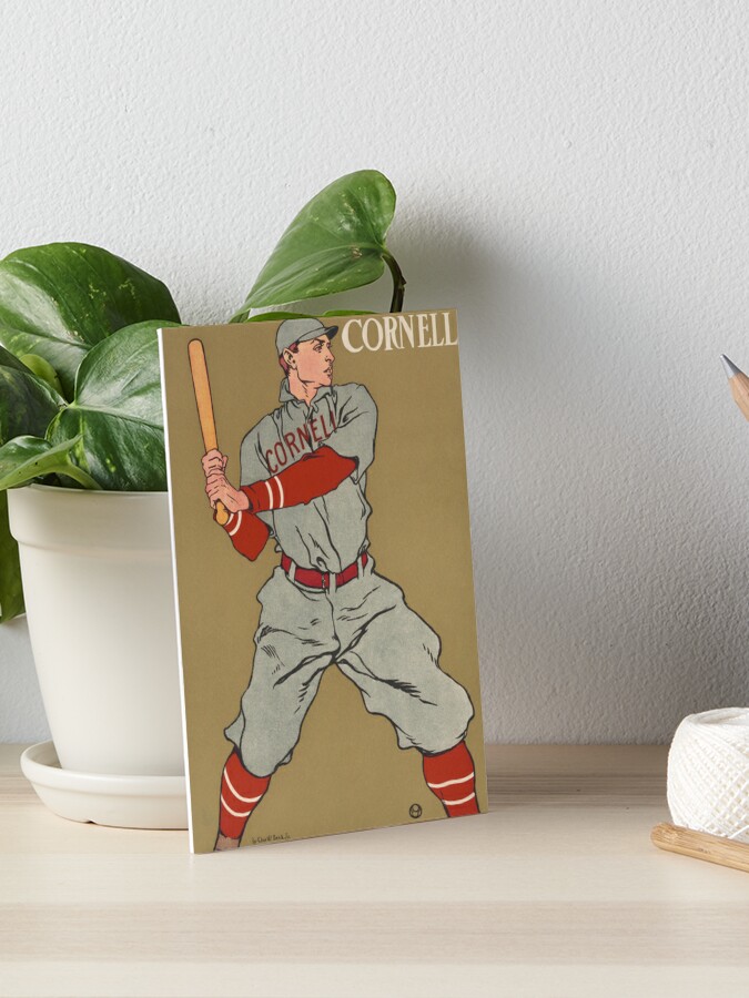 PRINT Edward Penfield Vintage Baseball Player Graphic 