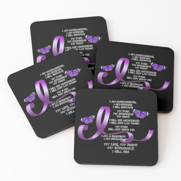 Item preview, My Struggle Purple Ribbon Poem with Butterflies designed and sold by Alondra.