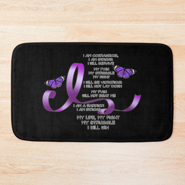 Item preview, My Struggle Purple Ribbon Poem with Butterflies designed and sold by Alondra.