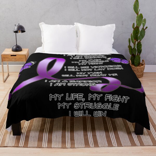 Item preview, My Struggle Purple Ribbon Poem with Butterflies designed and sold by Alondra.