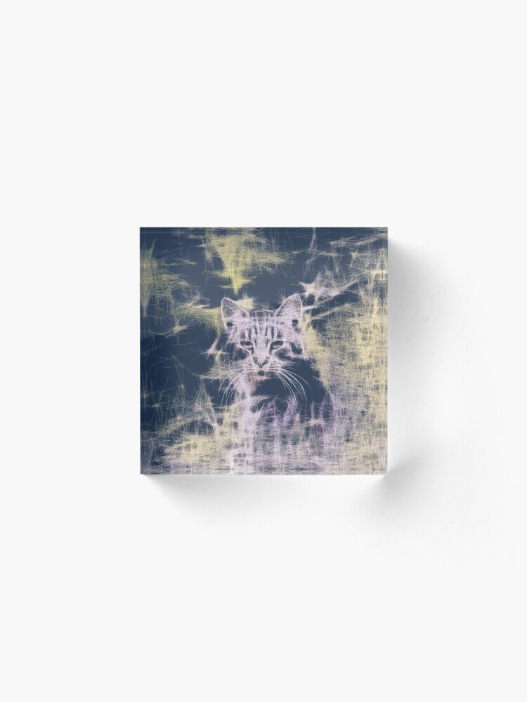 Alternate view of Linify Cat Acrylic Block