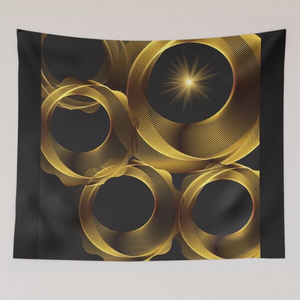 Item preview, black gold circle designed and sold by GorLorLar.