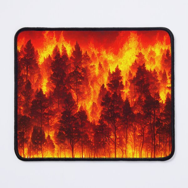 Item preview, Forest covered in flames designed and sold by David-Howells.