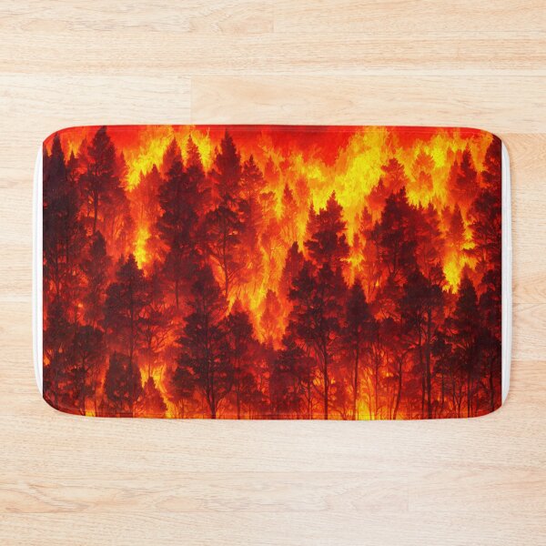 Item preview, Forest covered in flames designed and sold by David-Howells.